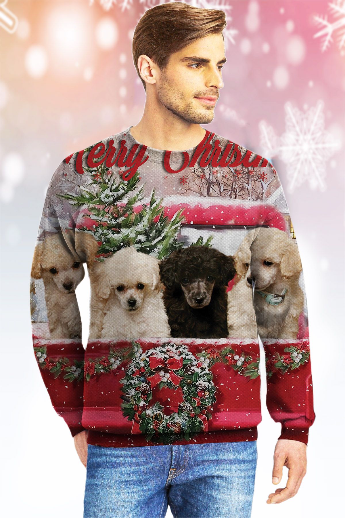 Poodle KVH Ugly Christmas Sweater- Best Christmas Gifts 2023