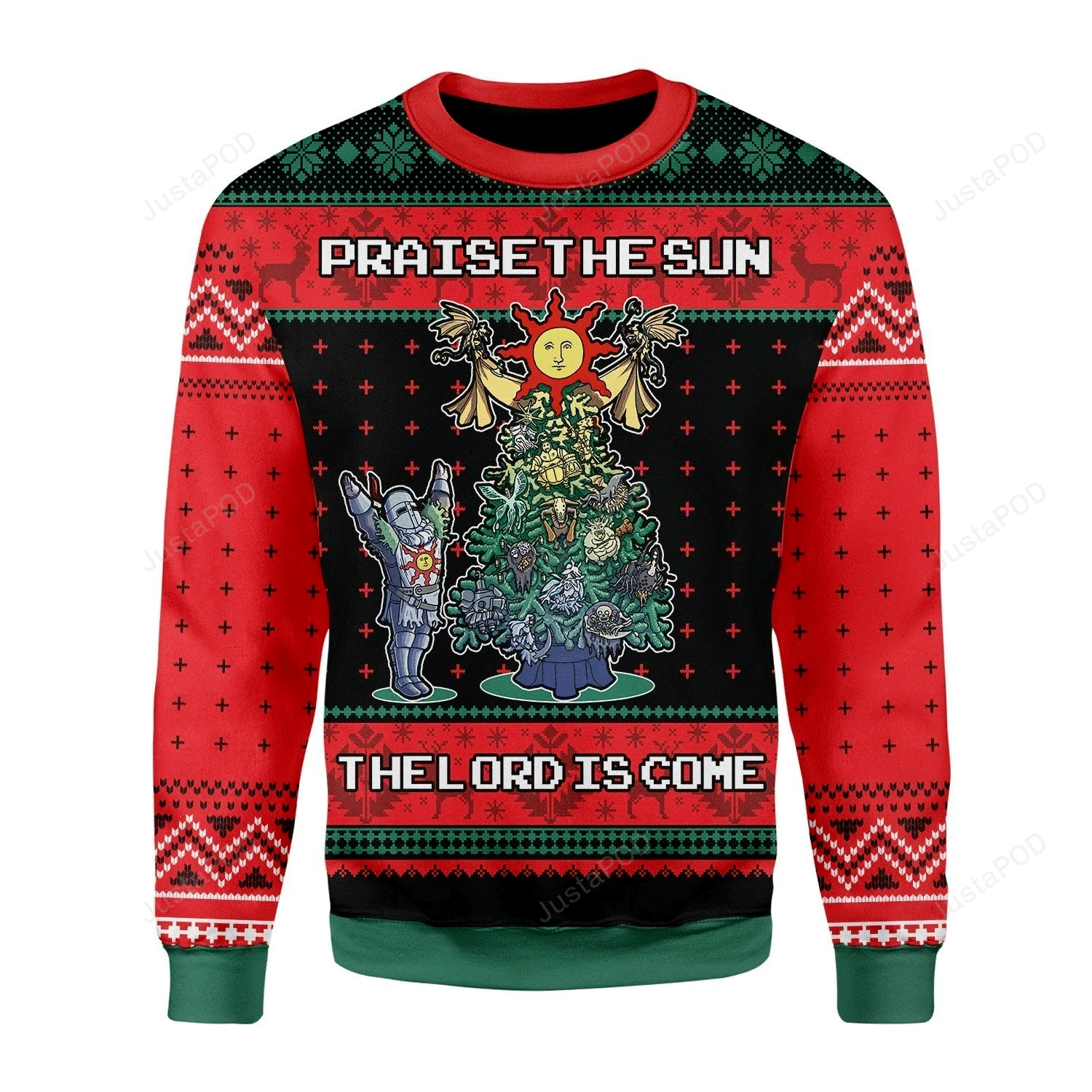 Praise The Sun The Lord Is Come Ugly Christmas Sweater- Best Christmas Gifts 2023