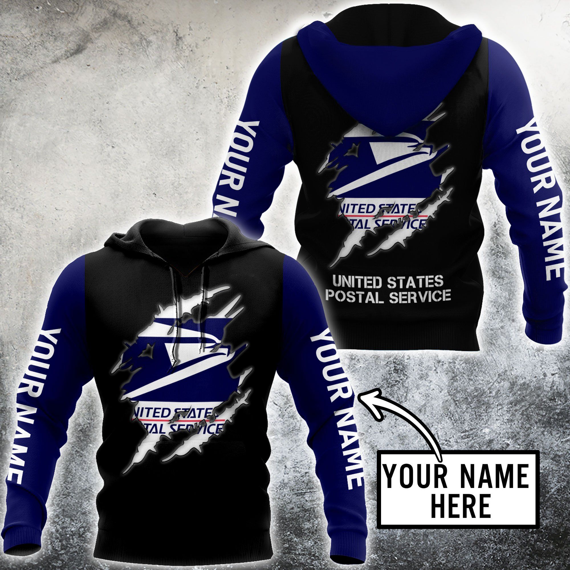 Premium USPS 3D Hoodie