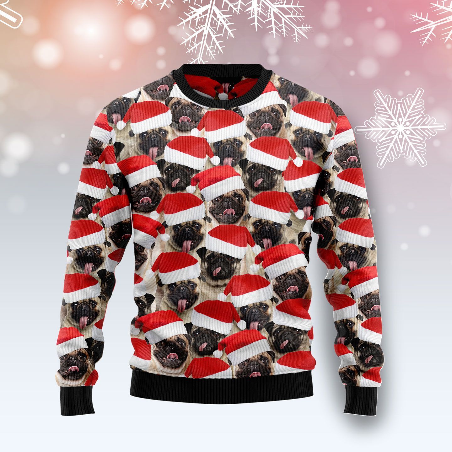 Pug Group Awesome Ugly Christmas Sweater- Best Christmas Gifts 2023