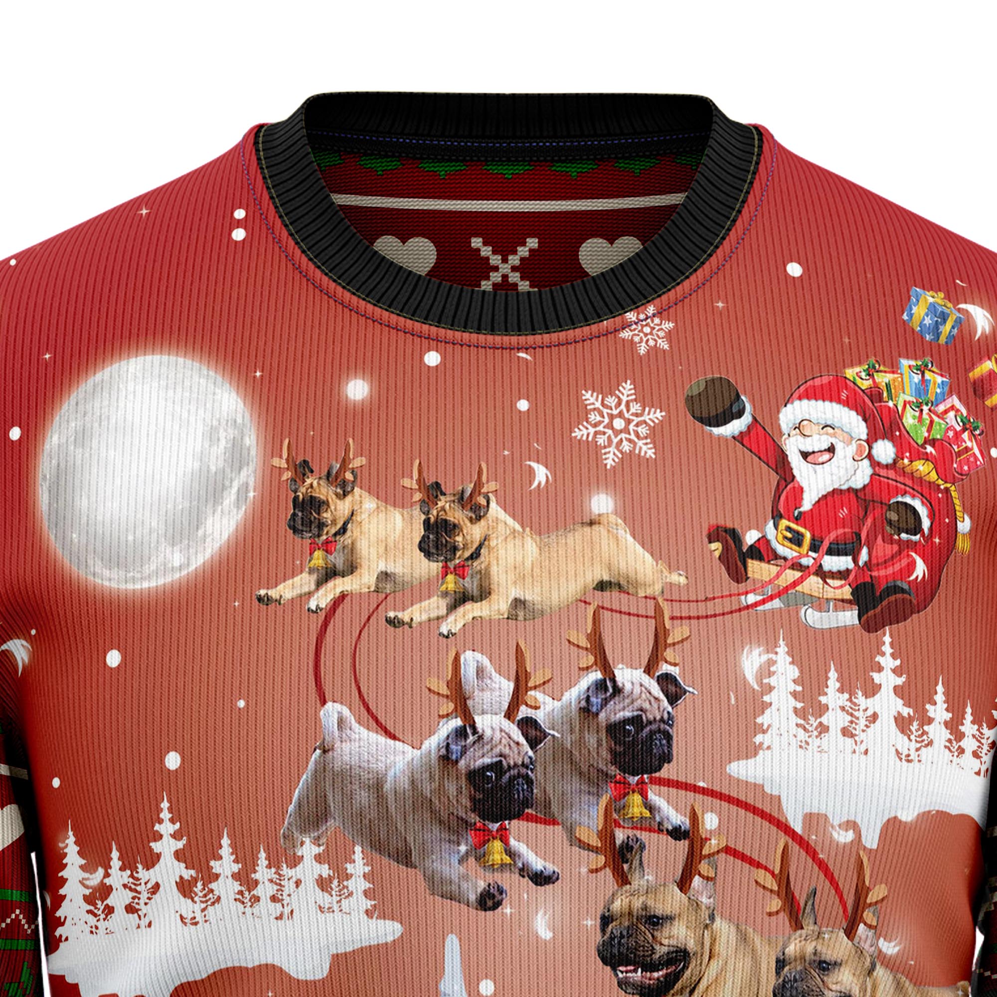 Pug Reindeer TG51014 Ugly Christmas Sweater- Best Christmas Gifts 2023