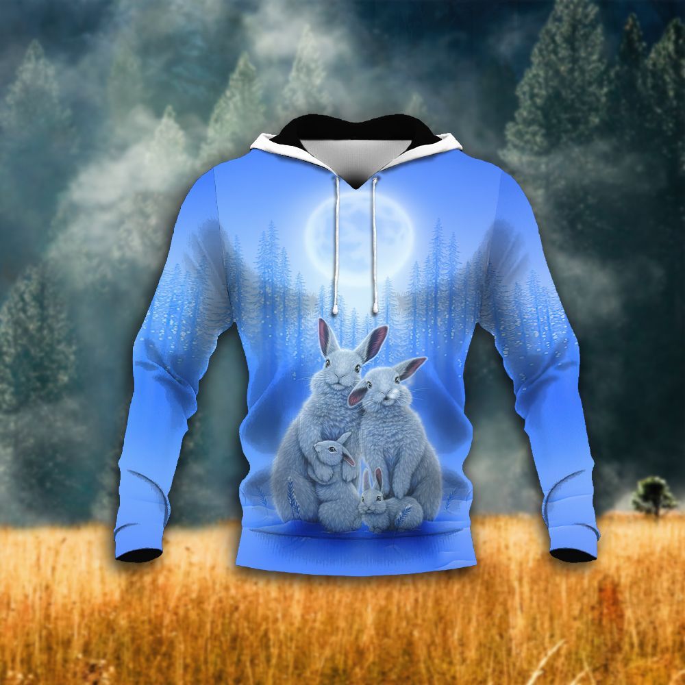 Rabbit Unisex 3D Hoodie