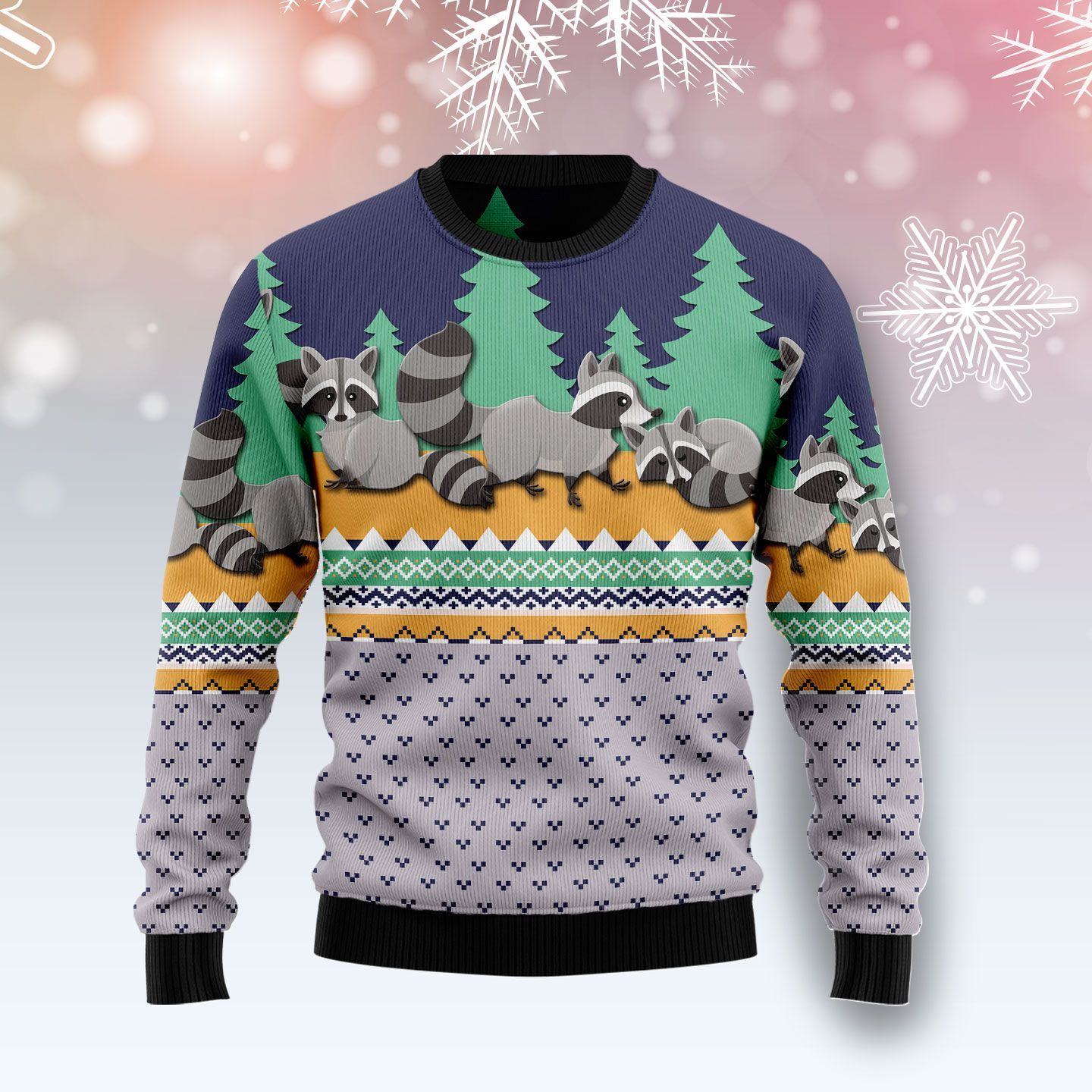 Raccoon Christmas Ugly Christmas Sweater – Best Christmas Gifts 2023