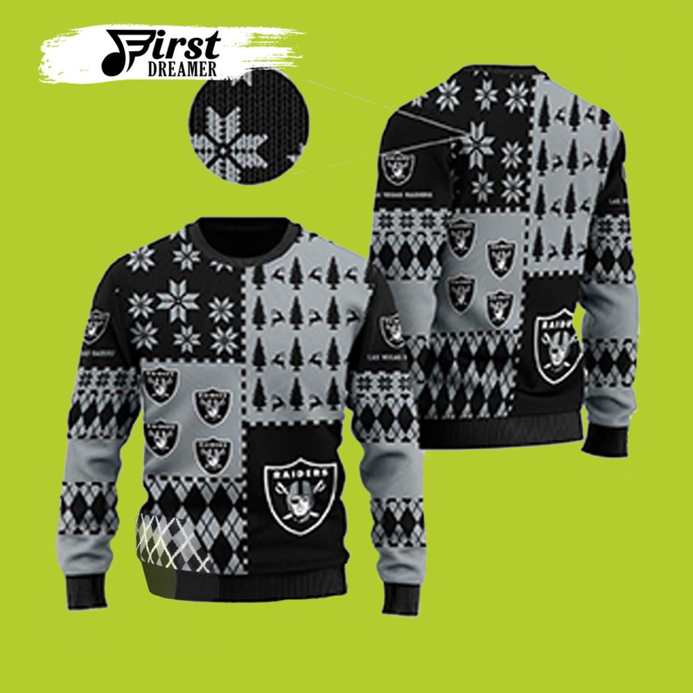 Raiders Ugly Christmas Sweater Holiday Party Raiders Fans – Best Christmas Gifts 2023