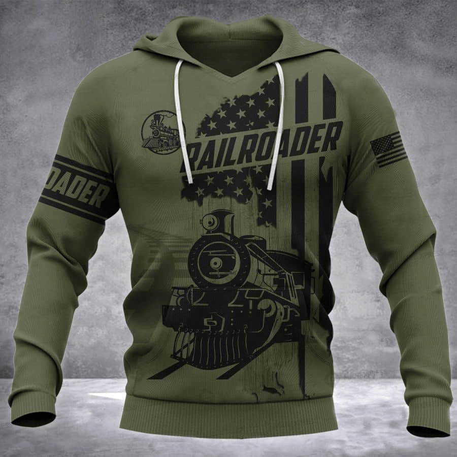 Railroader Shirt Railroader Moss 3D Hoodie