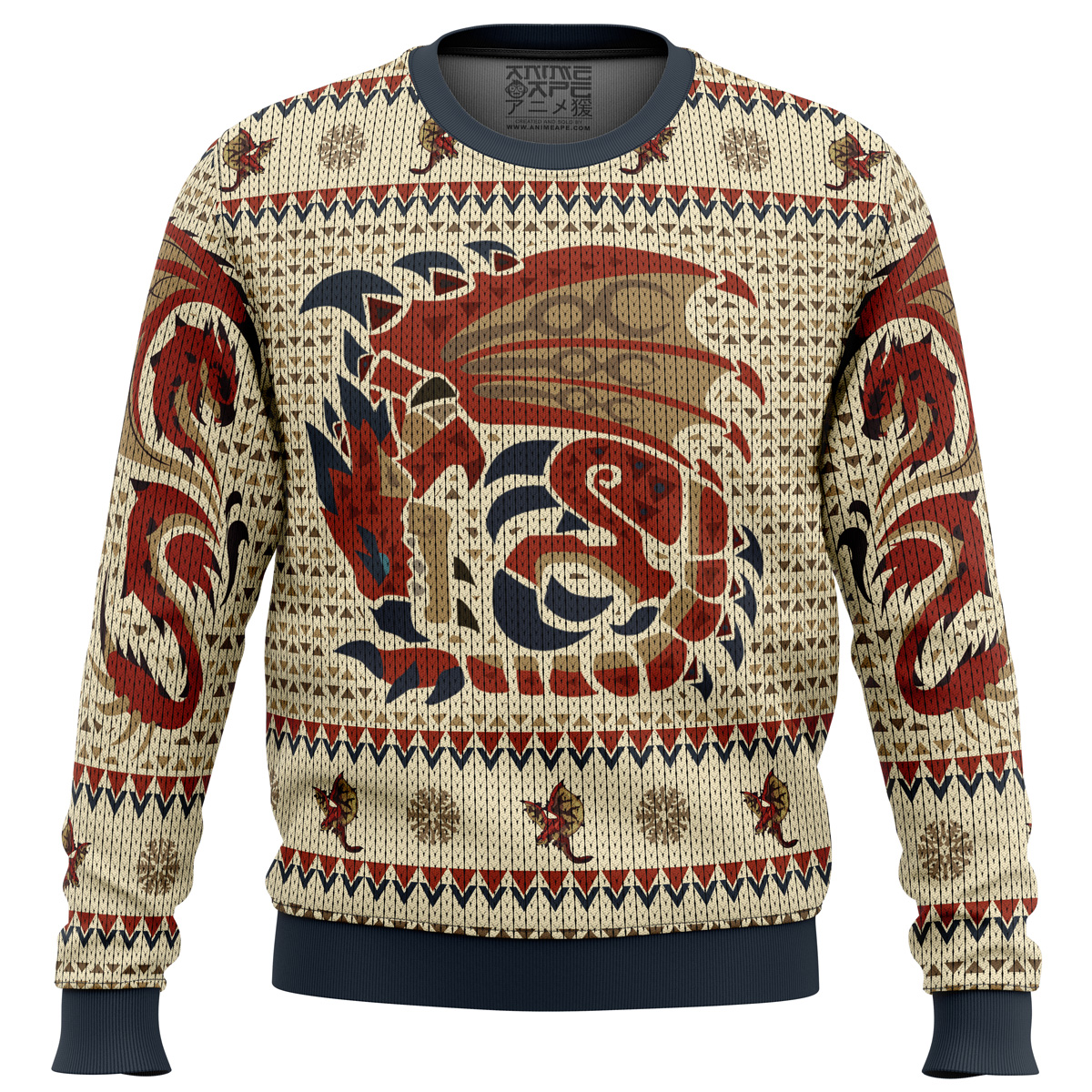 Rathalos Monster Hunter Ugly Christmas Sweater- Best Christmas Gifts 2023