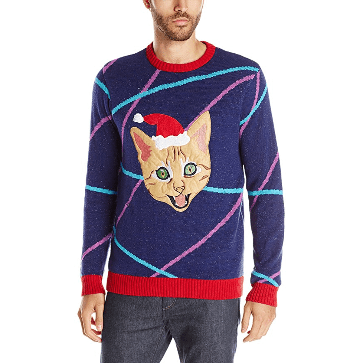 Rave Kitty Multicolored Ugly Christmas Sweater – Best Christmas Gifts 2023