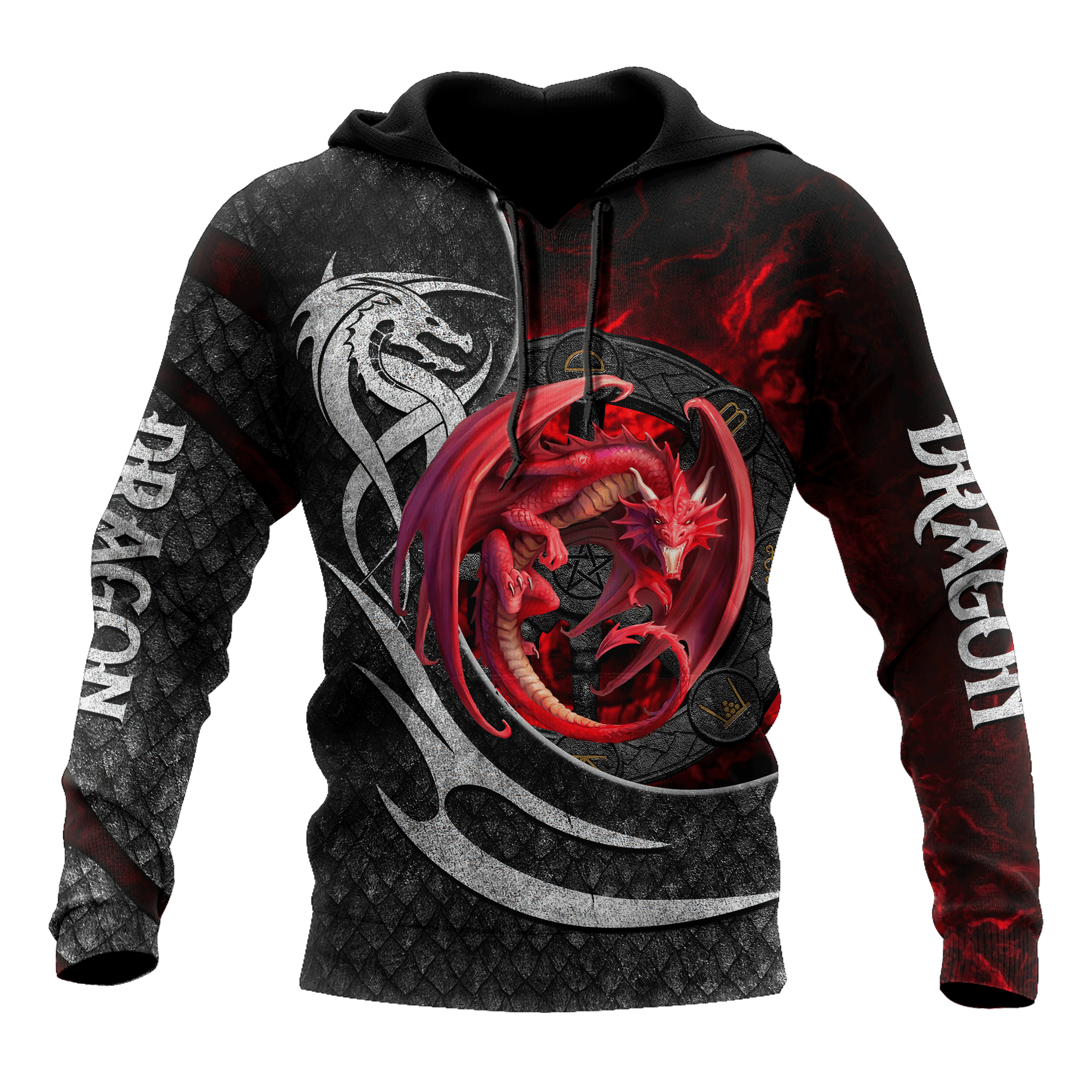 Red Dragon Best Unisex 3D Hoodie