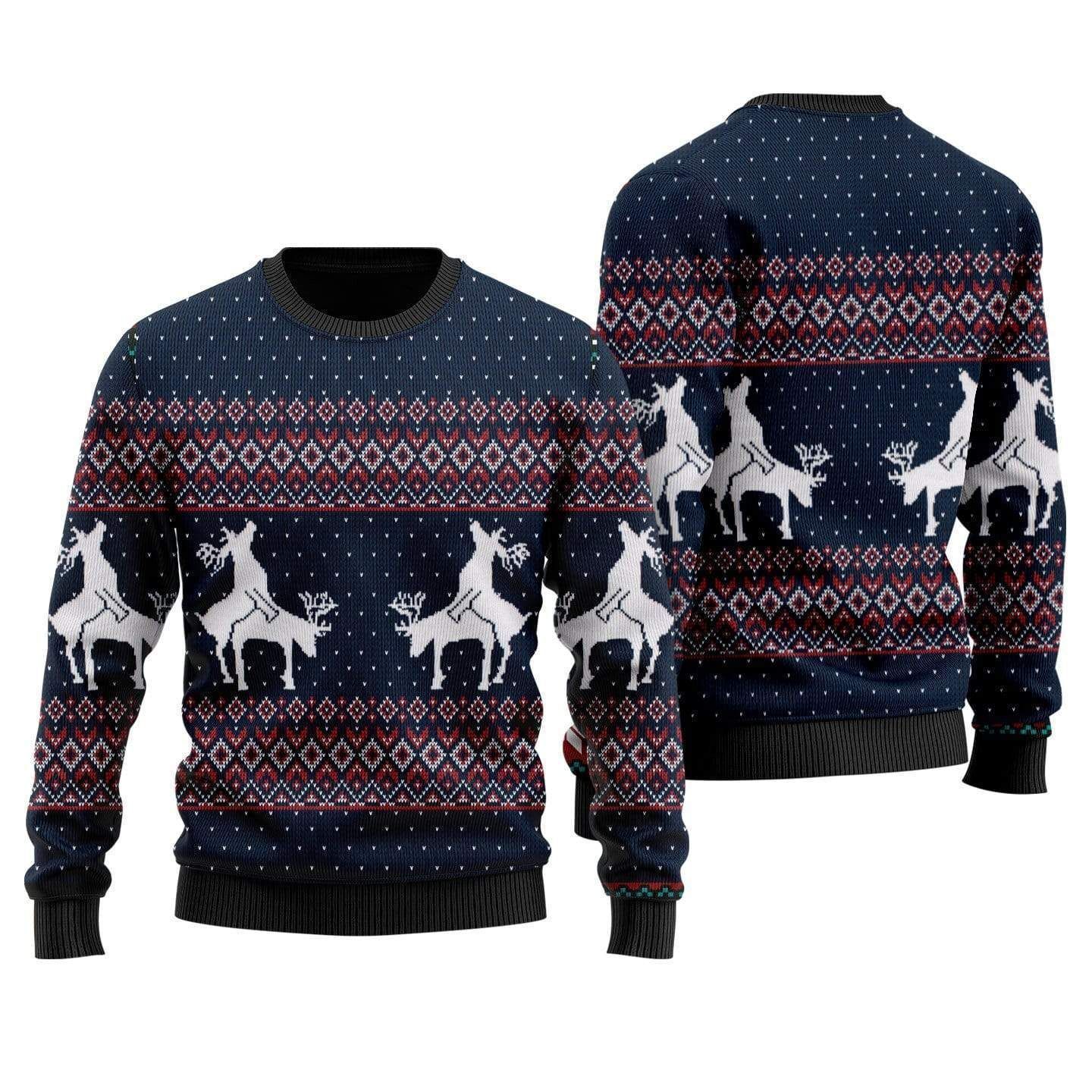 Reindeer Funny  Ugly Christmas Sweater – Best Christmas Gifts 2023