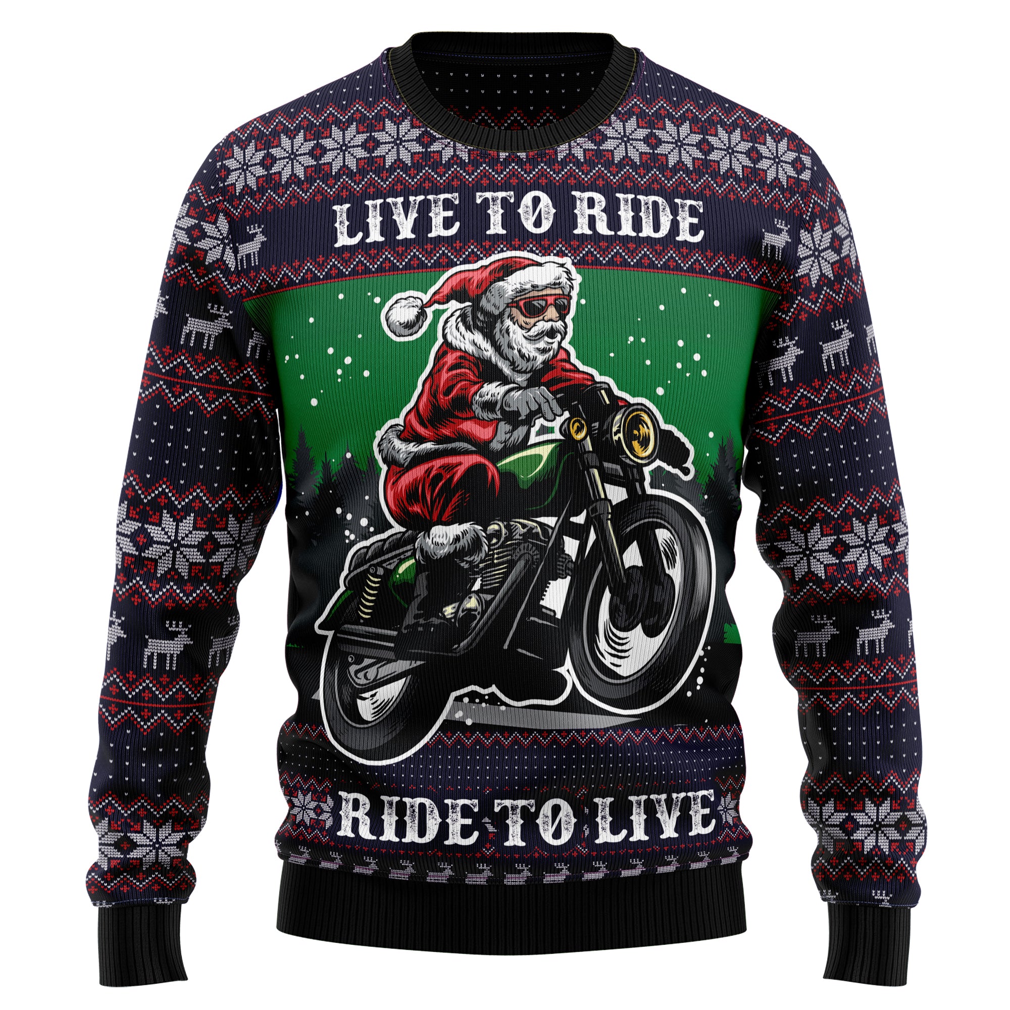 Riding Motor HT92306 Ugly Christmas Sweater- Best Christmas Gifts 2023