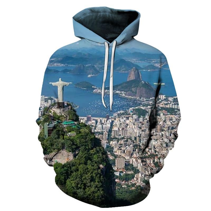 Rio De Janeiro 3D Hoodie