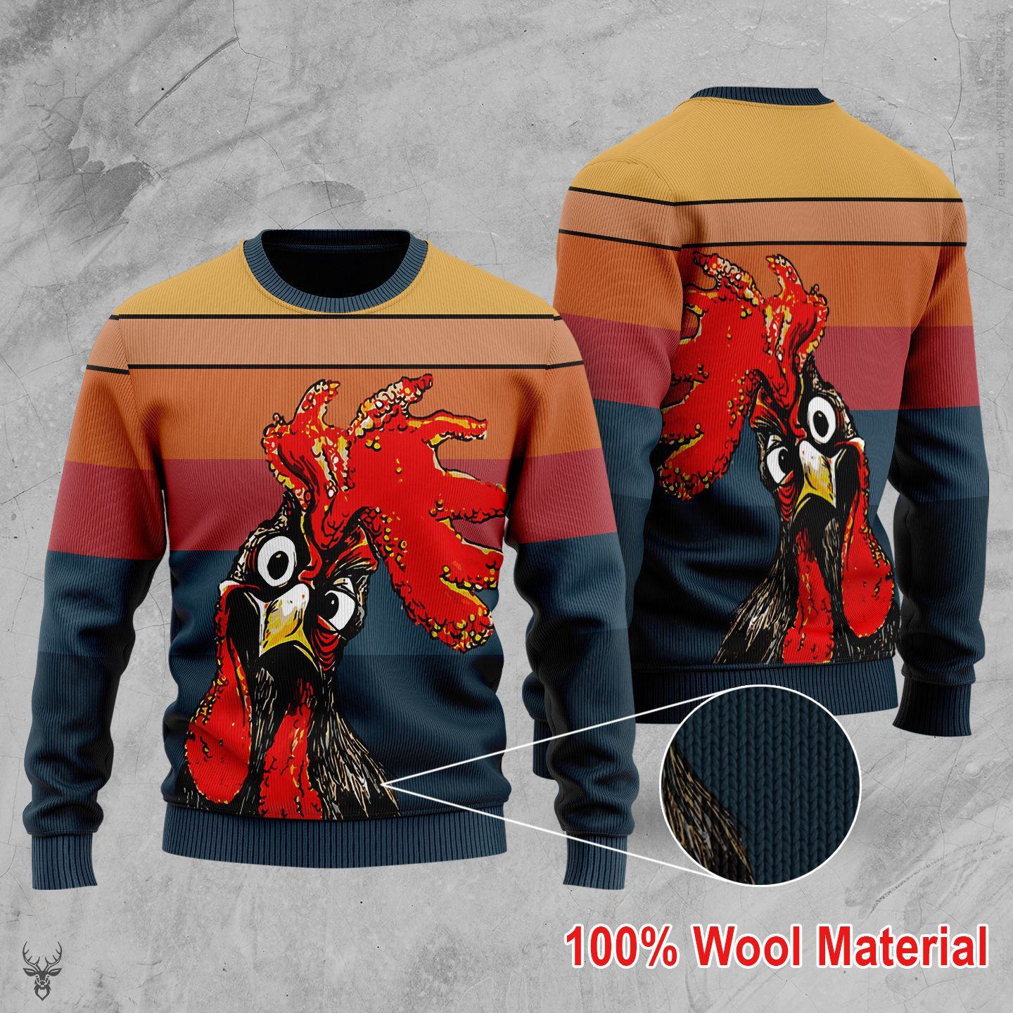 Rooster Ugly Christmas Sweater – Best Christmas Gifts 2023