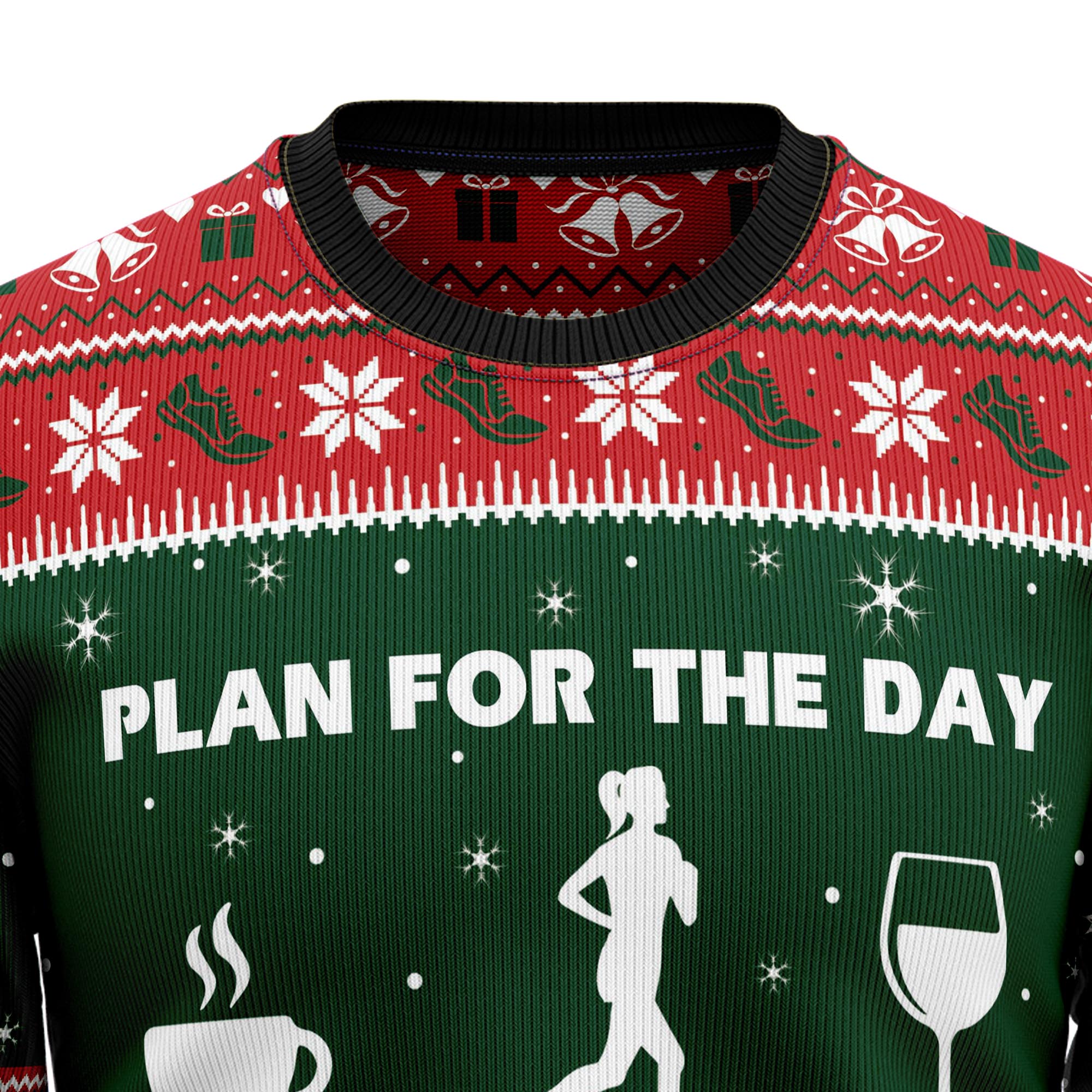 Running Plan For The Day G51021 Ugly Christmas Sweater- Best Christmas Gifts 2023