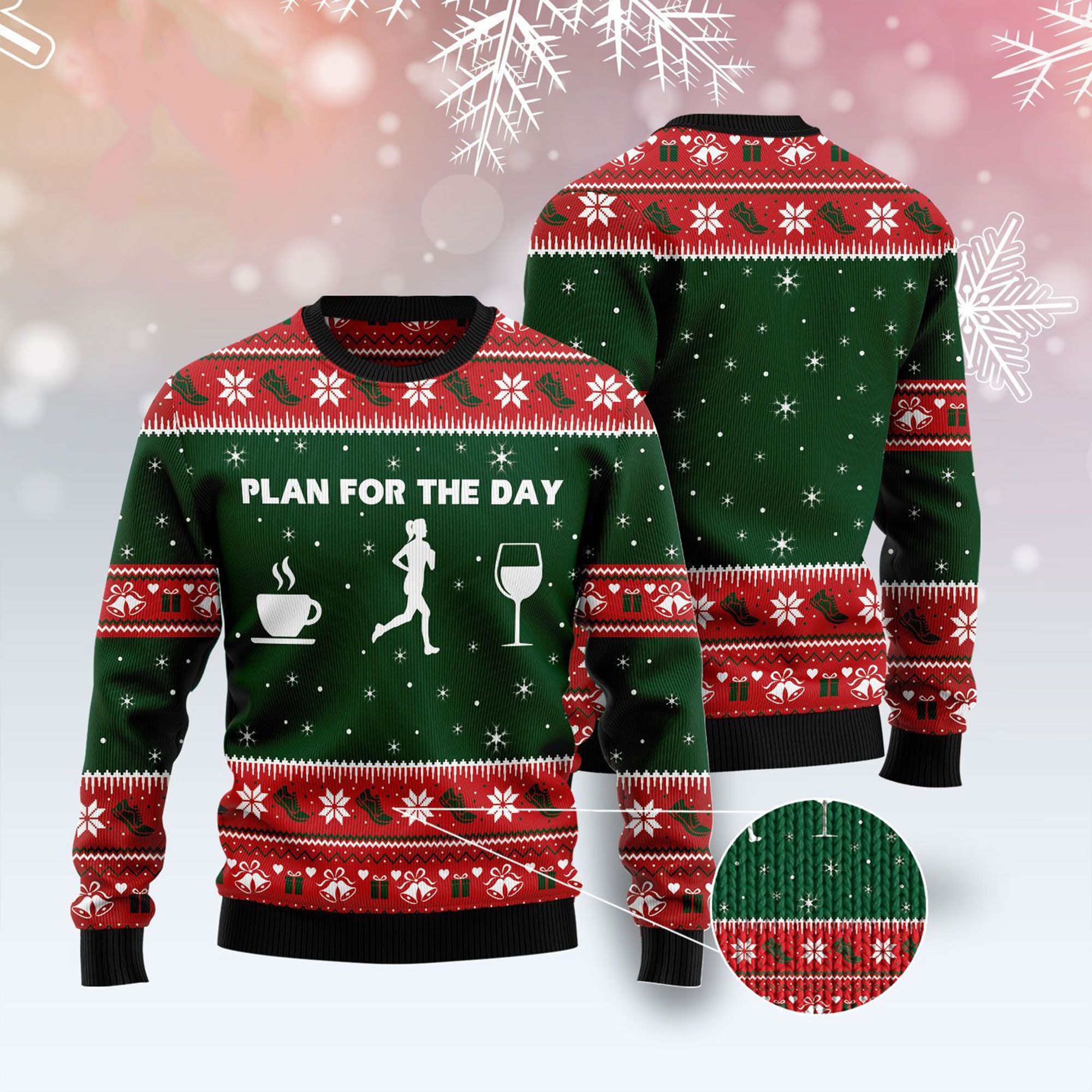 Running Plan For The Day Ugly Christmas Sweater- Best Christmas Gifts 2023