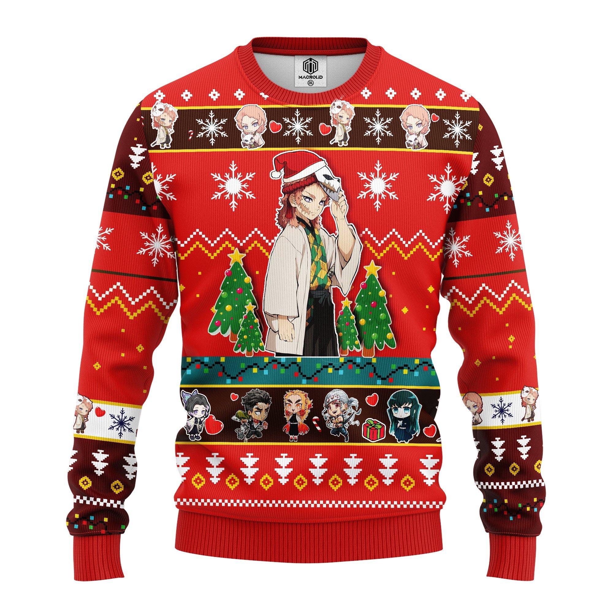 Sabito Demon Slayer Anime Ugly Christmas Sweater – Best Christmas Gifts 2023