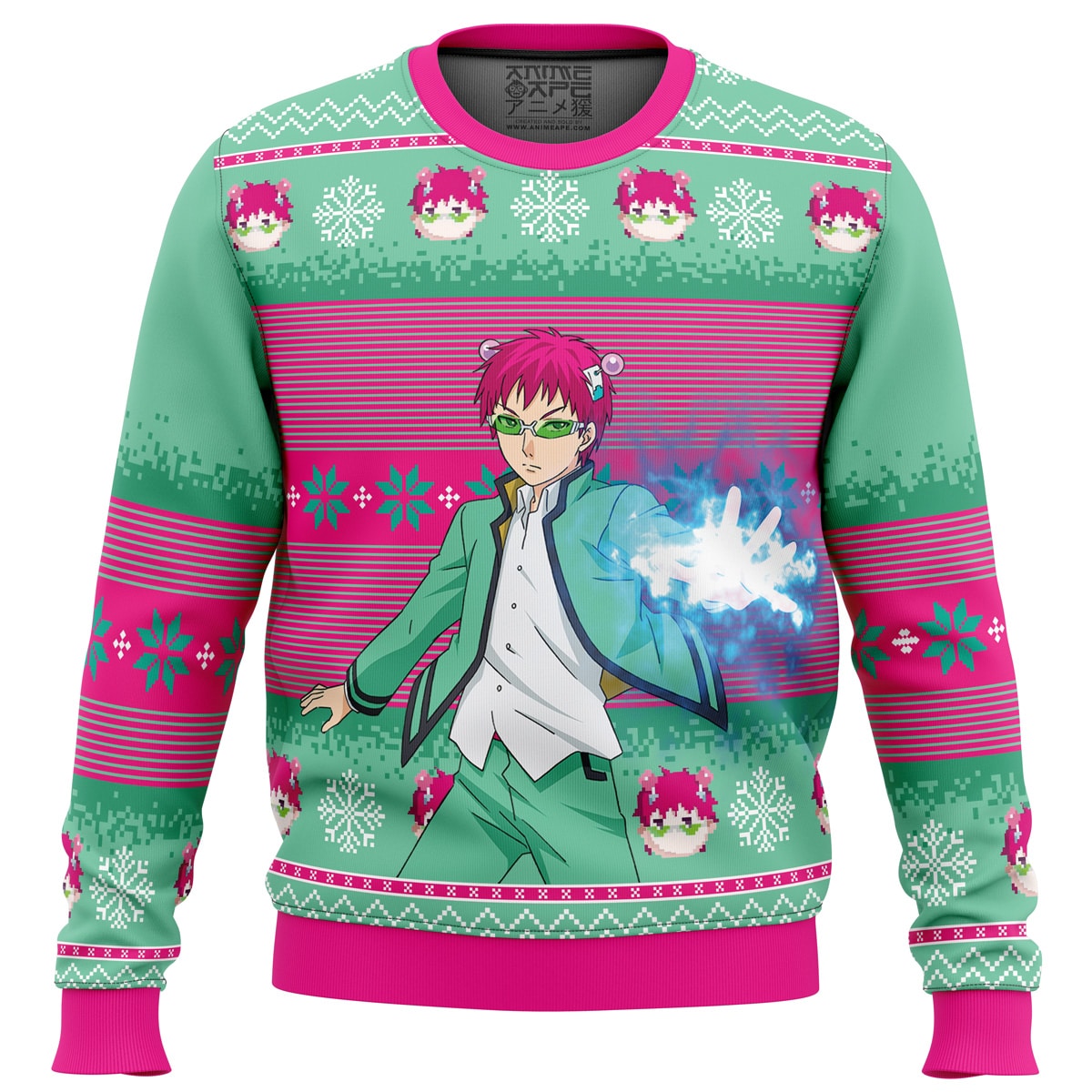 Saiki K The Disastrous Life of Saiki K Ugly Christmas Sweater- Best Christmas Gifts 2023