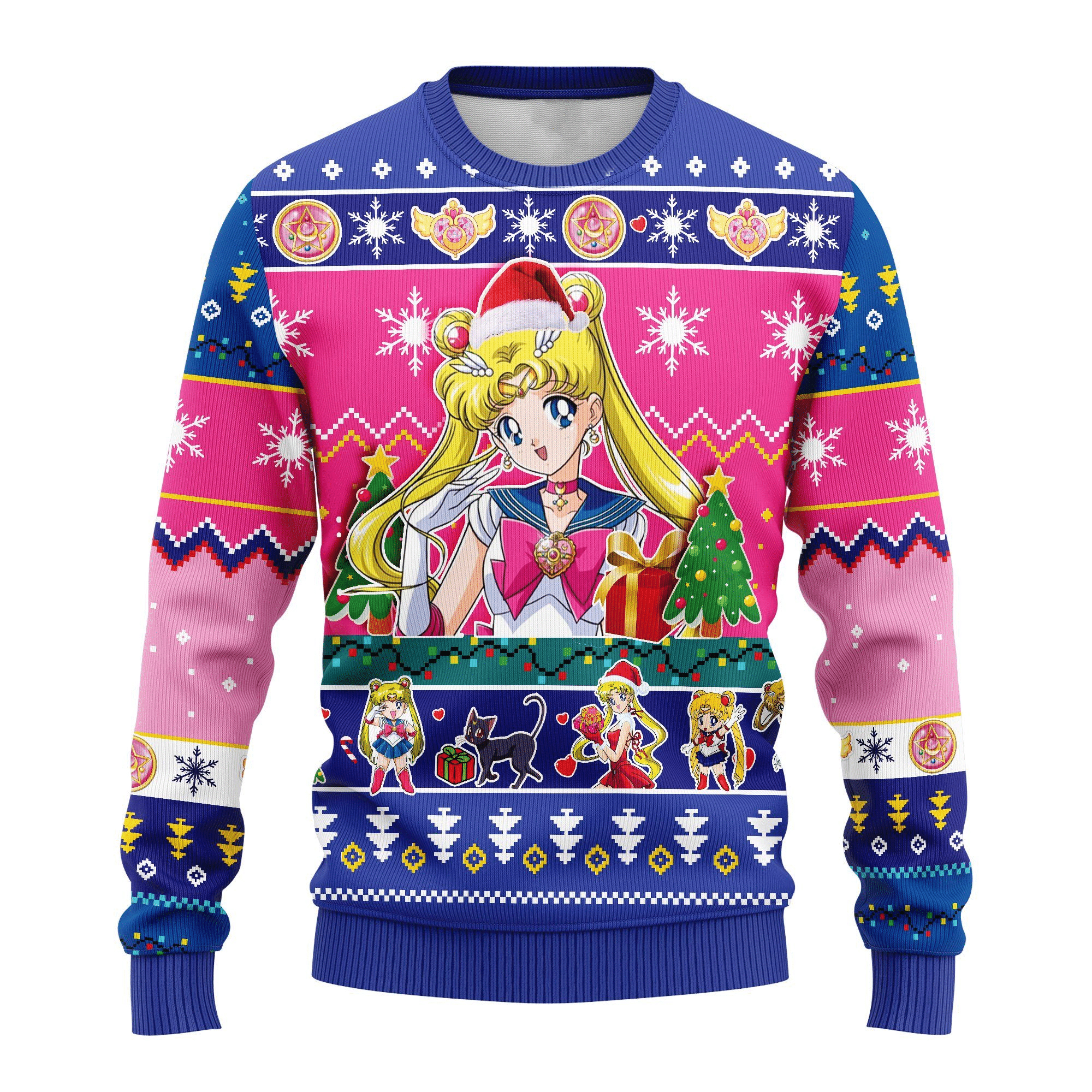 Sailor Moon Anime 3 Ugly Sweater Gifts- Best Christmas Gifts 2023