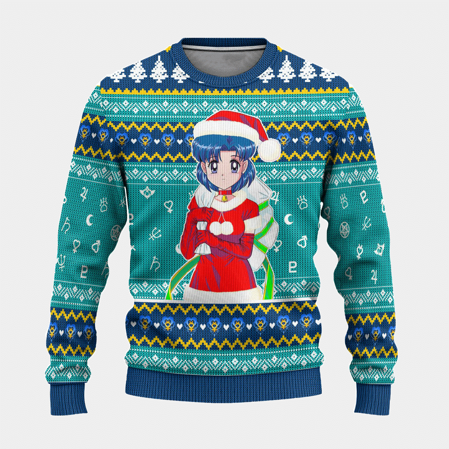 Sailor Moon Anime Sailor Mercury 12 Ugly Sweater Gifts- Best Christmas Gifts 2023