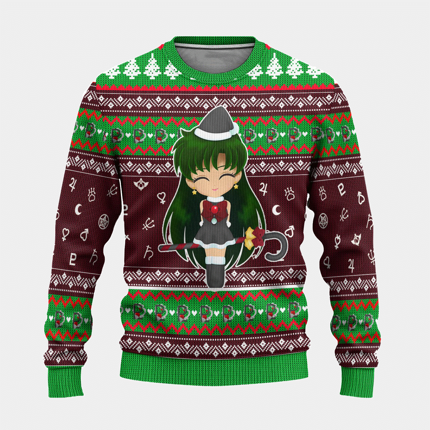 Sailor Moon Anime Sailor Pluto 16 Ugly Sweater Gifts- Best Christmas Gifts 2023