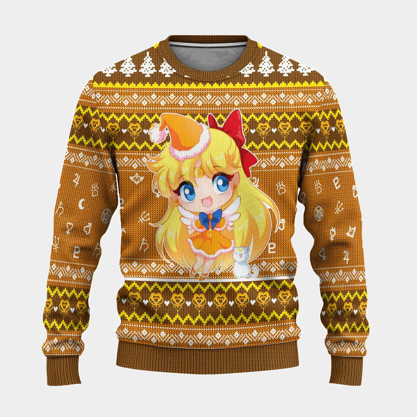 Sailor Moon Anime Sailor Venus 13 Ugly Sweater Gifts- Best Christmas Gifts 2023