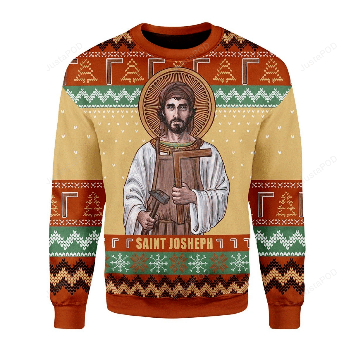 Saint Joseph Ugly Christmas Sweater- Best Christmas Gifts 2023