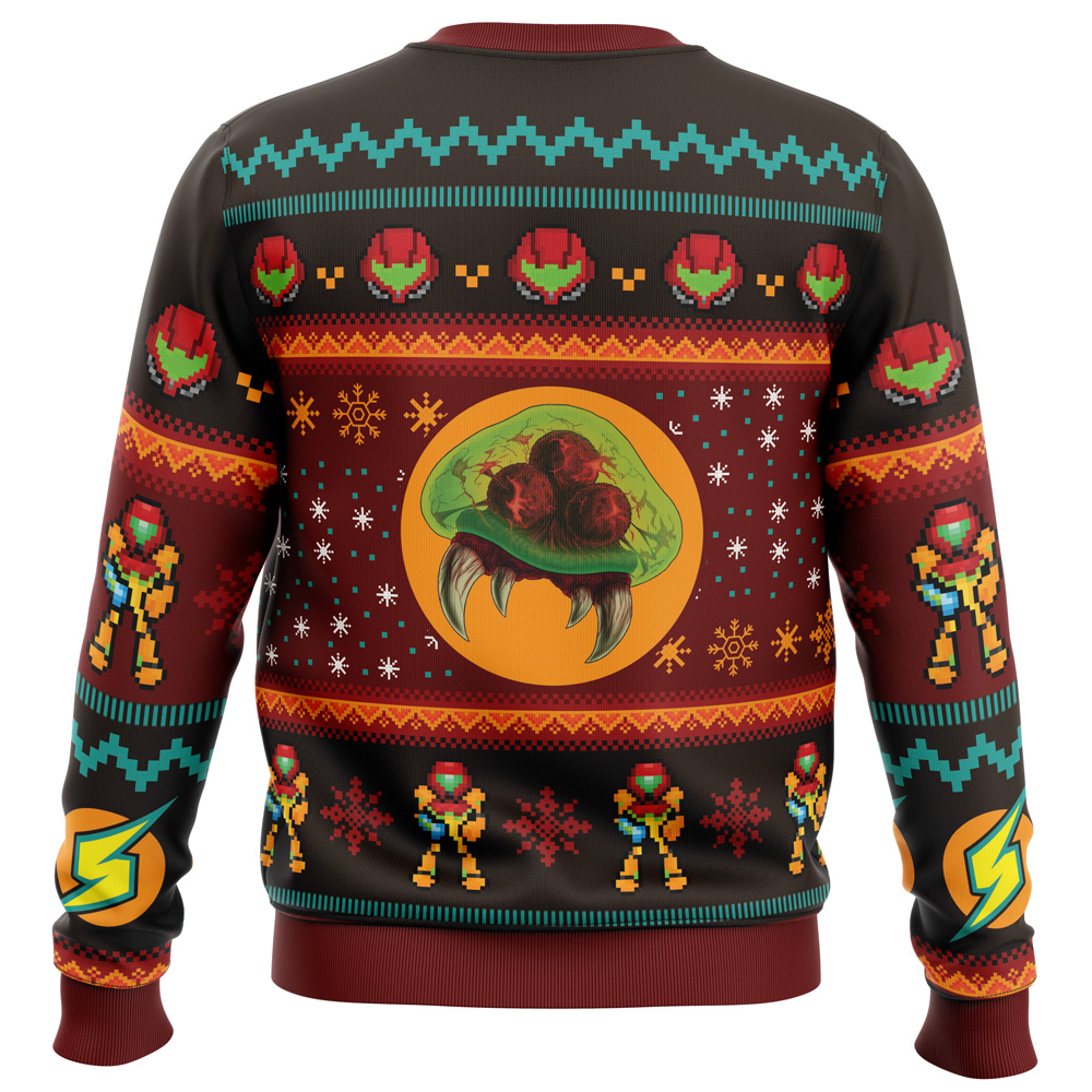 Samus Metroid Ugly Christmas Sweater- Best Christmas Gifts 2023