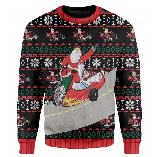 Santa And Jesus Ugly Christmas Sweater – Best Christmas Gifts 2023