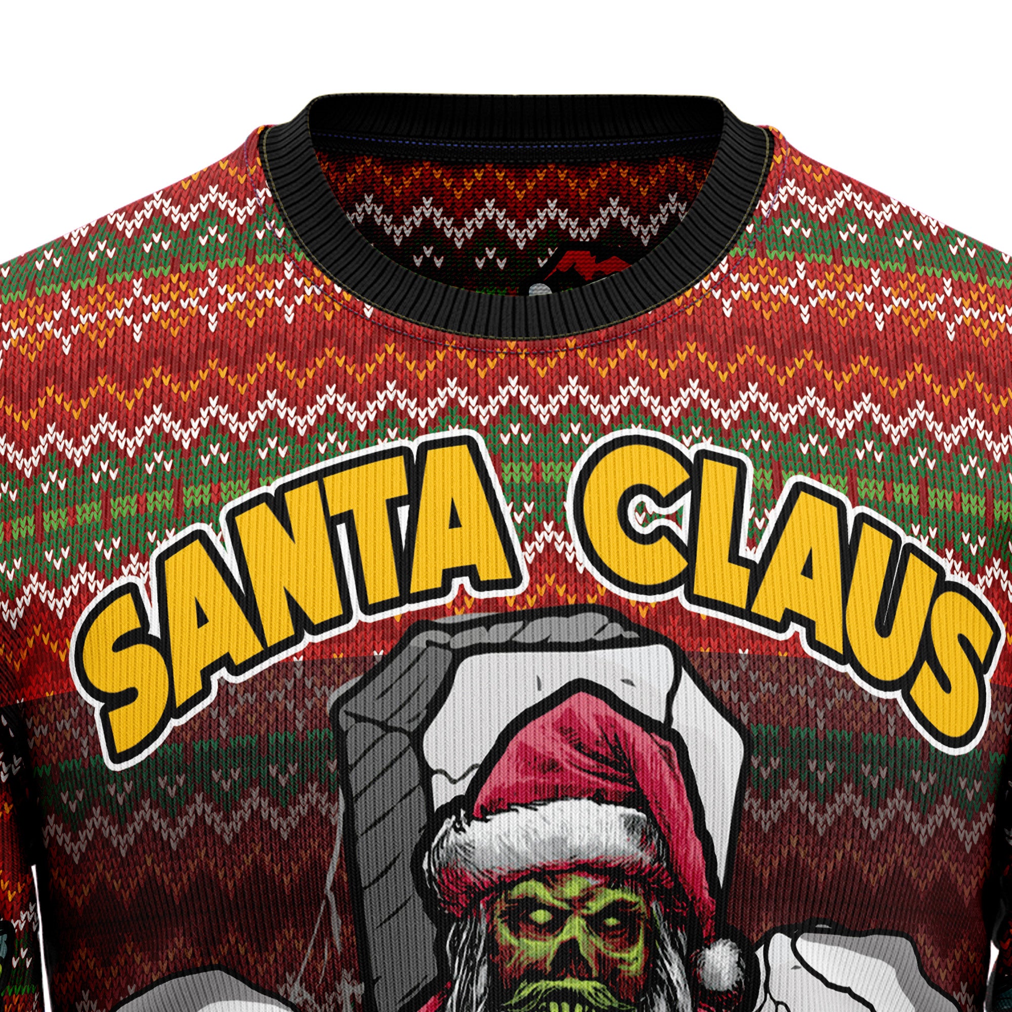 Santa Claus Zombie Because You Stopped Believing HT100908 Ugly Sweater- Best Christmas Gifts 2023