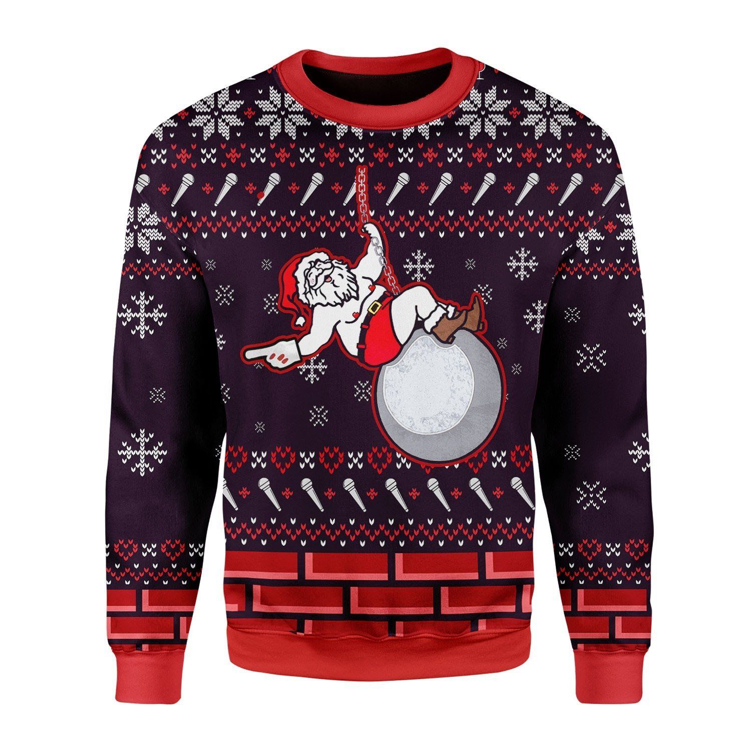 Santa Cyrus Ugly Christmas Sweater – Best Christmas Gifts 2023