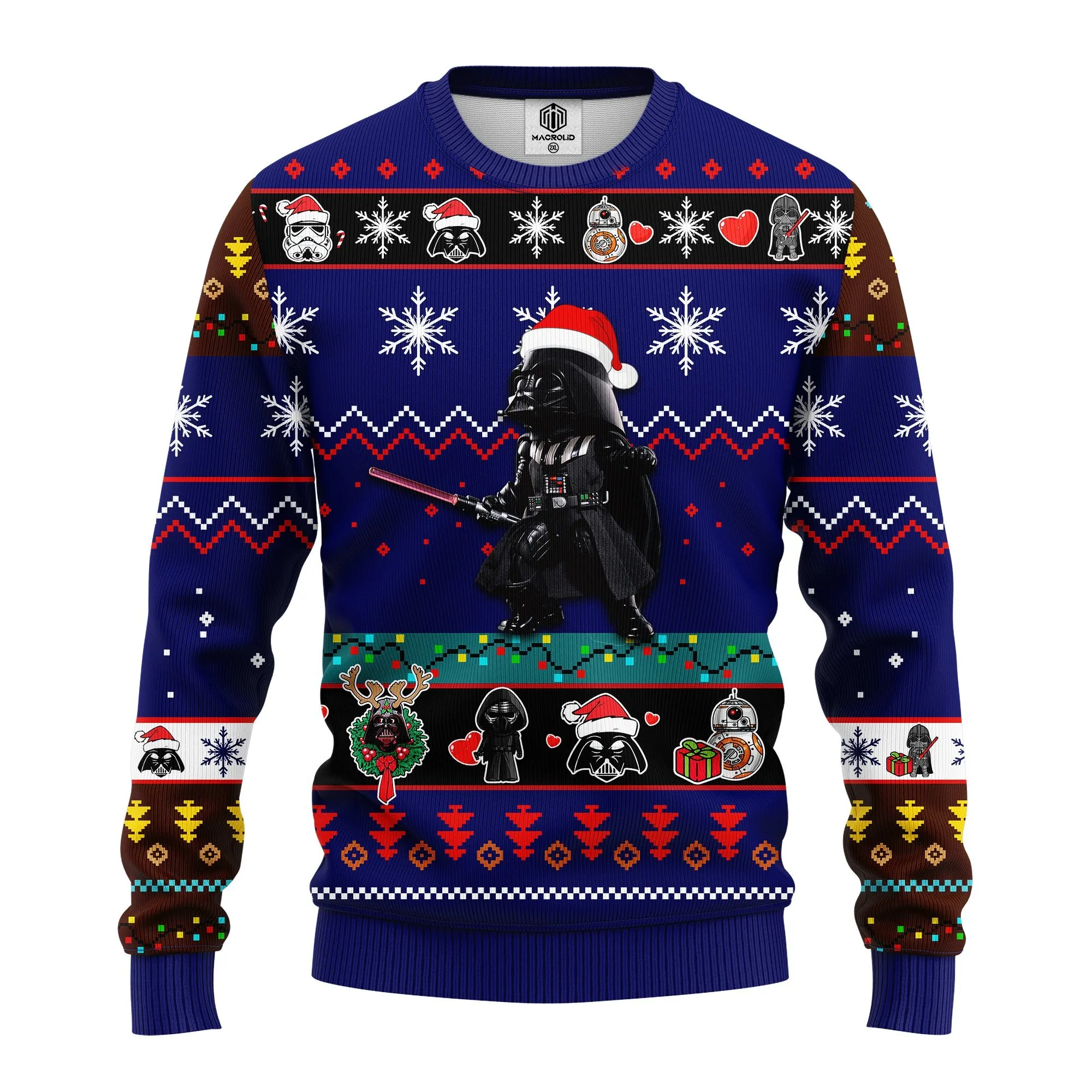 Santa Darth Vader Ugly Christmas Sweater 300- Best Christmas Gifts 2023