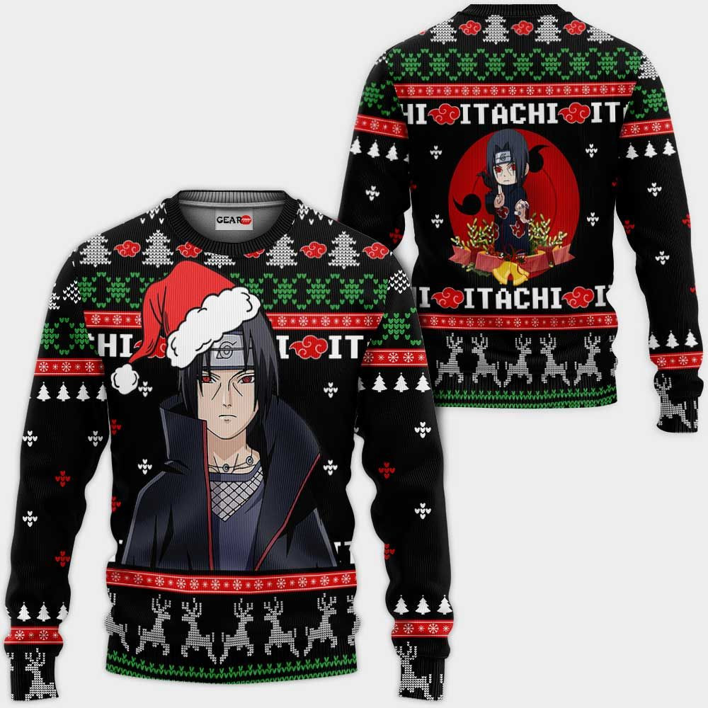 Santa Itachi Naruto Ugly Christmas Naruto Anime Xmas 1k456 Gifts ,Naruto Anime Xmas Christmas Gift Fan- Best Christmas Gifts 2023