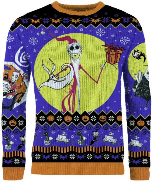 Santa Jack Skellington Nightmare Before Christmas Christmas Sweater- Best Christmas Gifts 2023