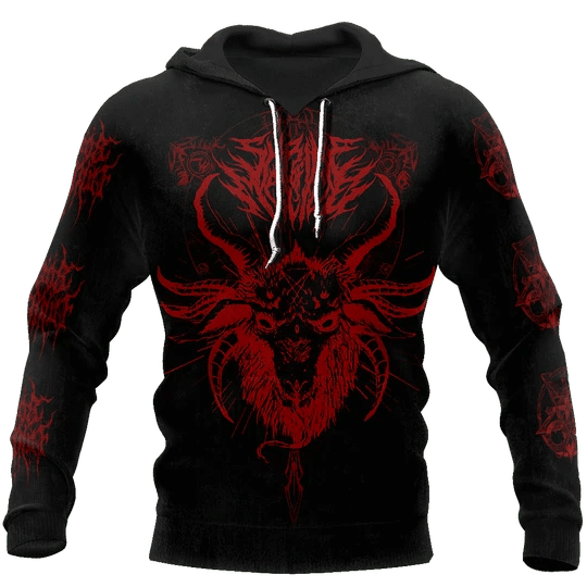 Satanic Devil Red 3D Hoodie