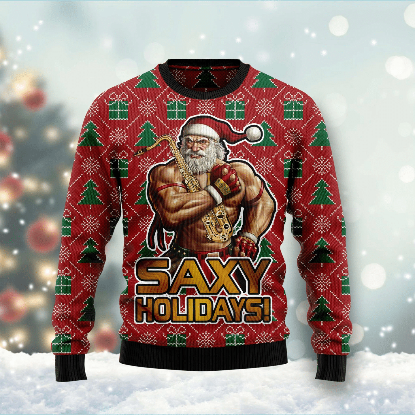 Saxy Holidays Christmas Ugly Christmas Sweater- Best Christmas Gifts 2023