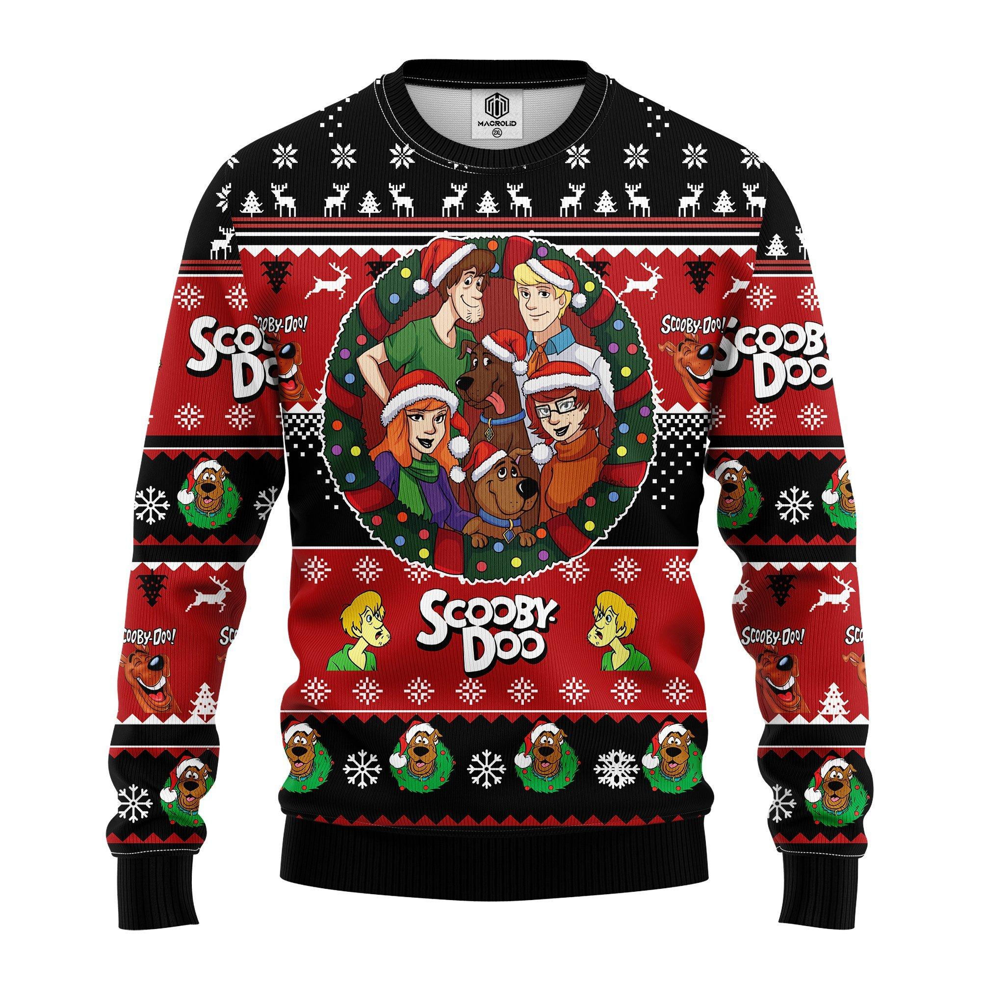 Scooby Doo Cartoon Merry Xmas Gift Ugly Christmas Sweater- Best Christmas Gifts 2023