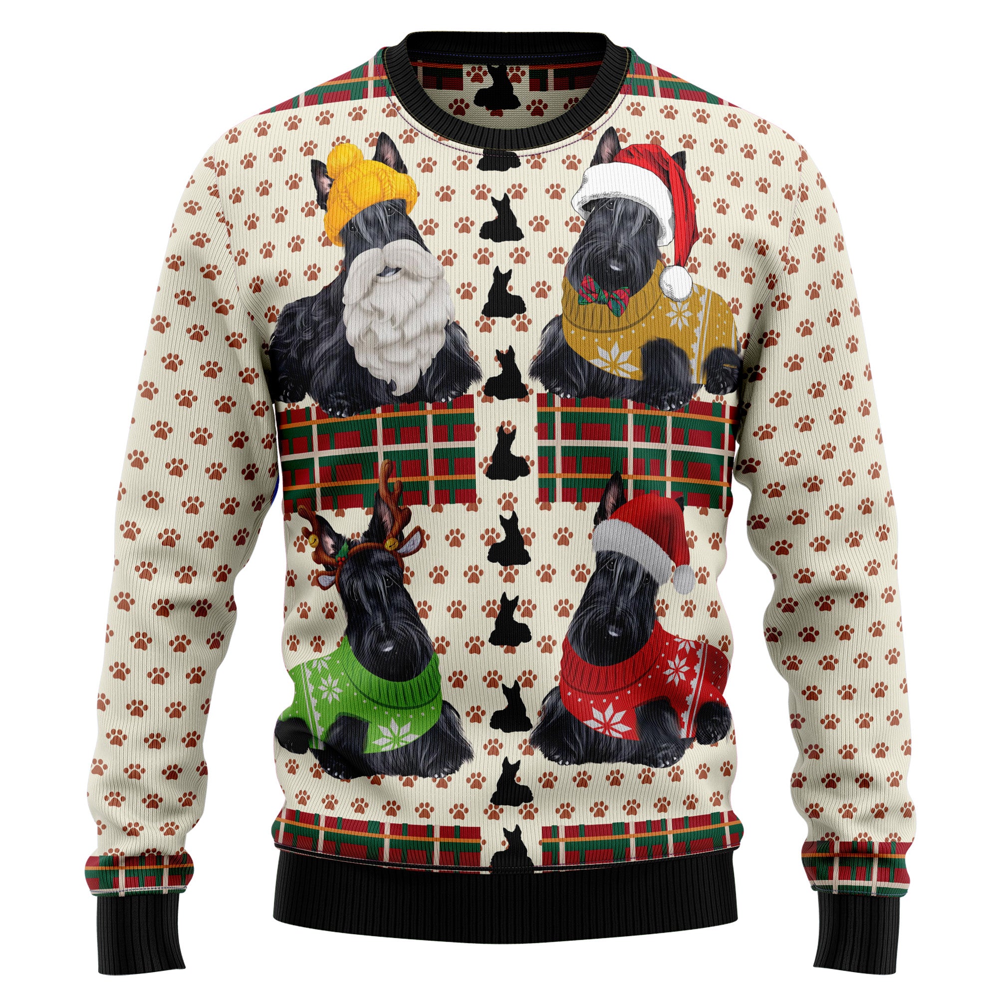 Scottish Terrier Christmas T249 Ugly Christmas Sweater- Best Christmas Gifts 2023