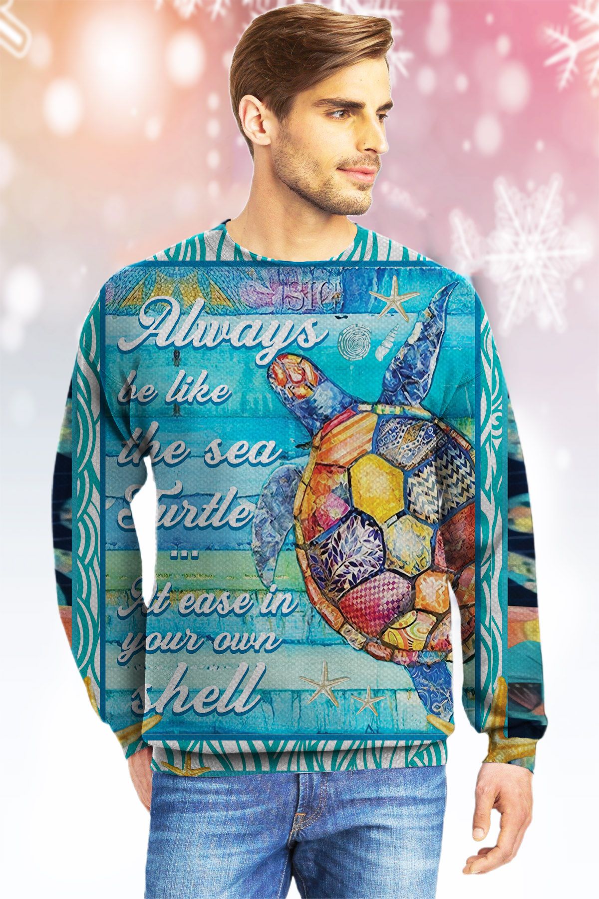 Sea Turtle Our Shell LTTLJ Ugly Christmas Sweater- Best Christmas Gifts 2023