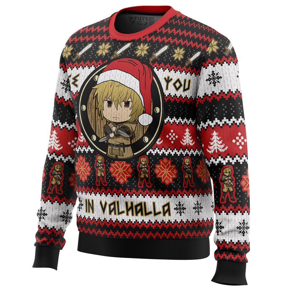 See You in Valhalla Vinland Saga Christmas Sweater- Best Christmas Gifts 2023