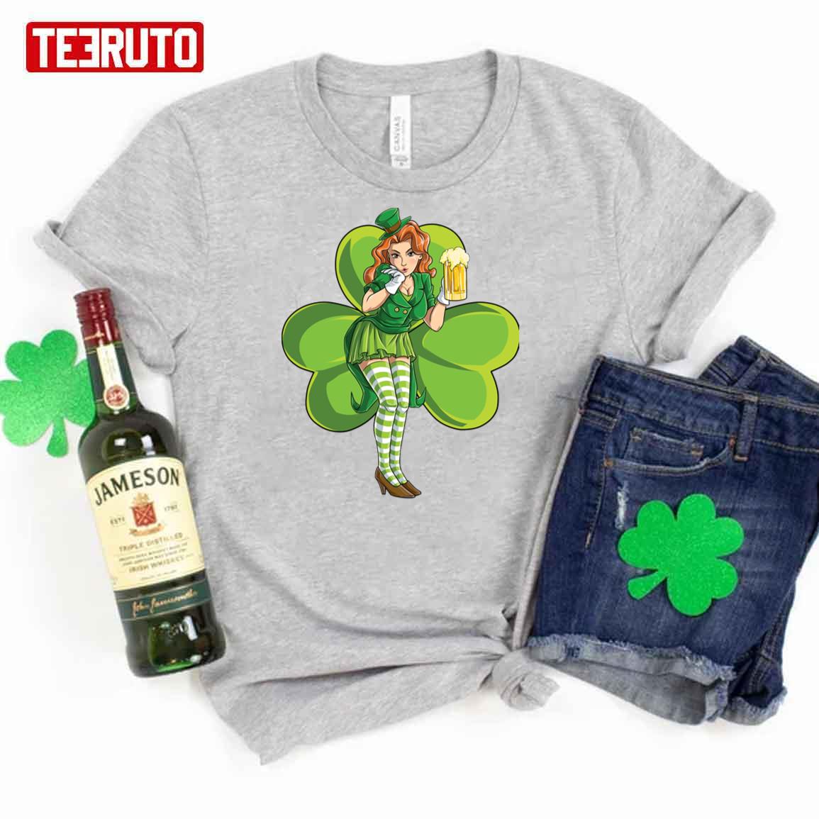 Sexy Leprechaun Redhead Women St Patrick’s Day Unisex T-Shirt