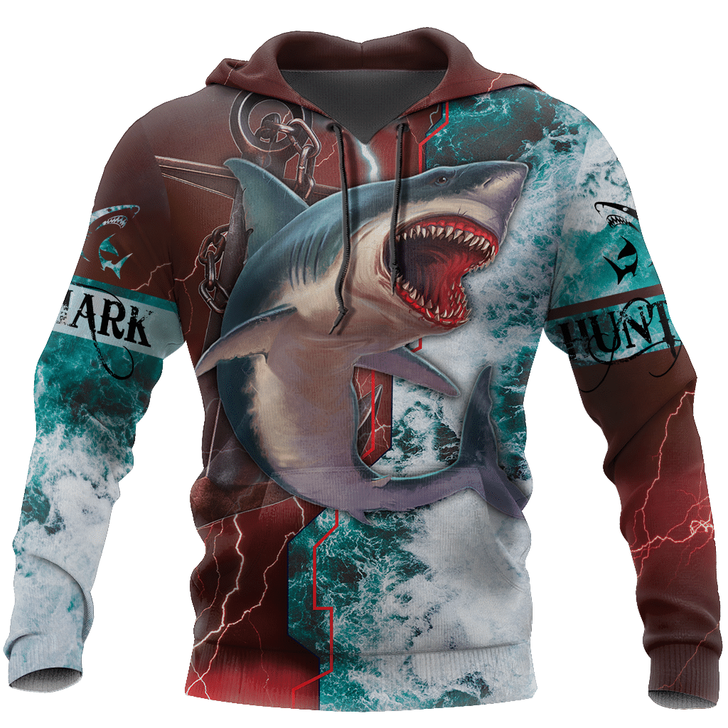 Shark Hunting 3D Hoodie