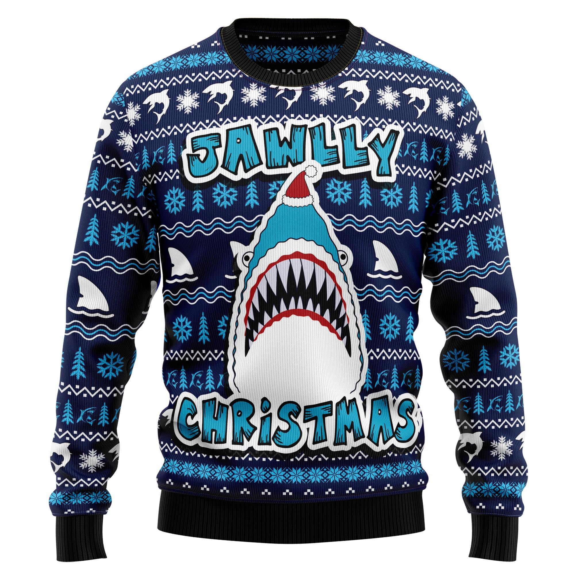 Shark Jawlly Christmas TY210 Ugly Christmas Sweater- Best Christmas Gifts 2023