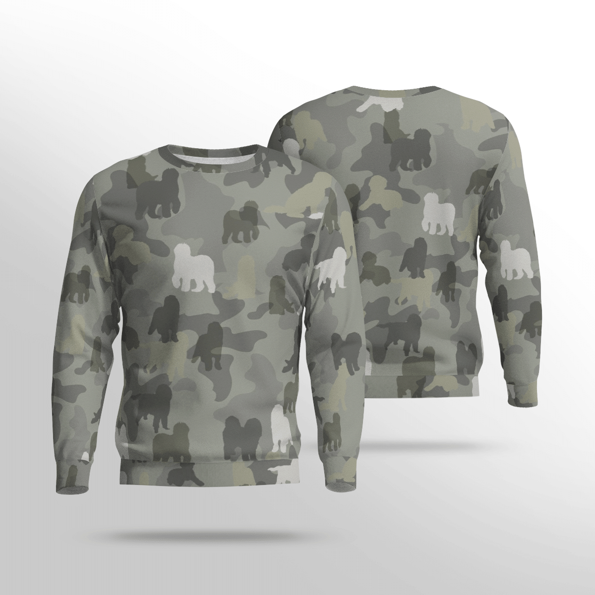 Sheepadoodle Camouflage Sweatshirt – Best Christmas Gifts 2023