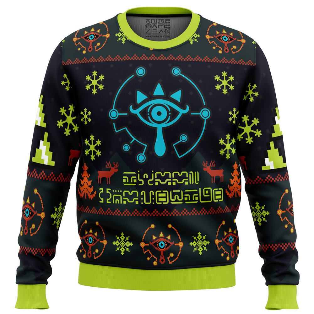 Sheikah Legend of Zelda Ugly Christmas Sweater- Best Christmas Gifts 2023