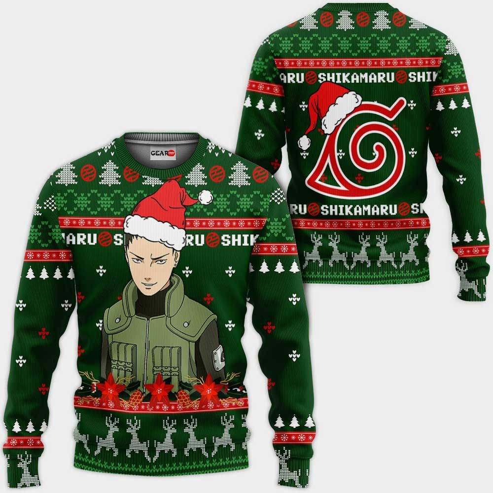Shikamaru Ugly Christmas Naruto Anime Xmas 1k443 Gifts ,Naruto Anime Xmas Christmas Gift Fan- Best Christmas Gifts 2023