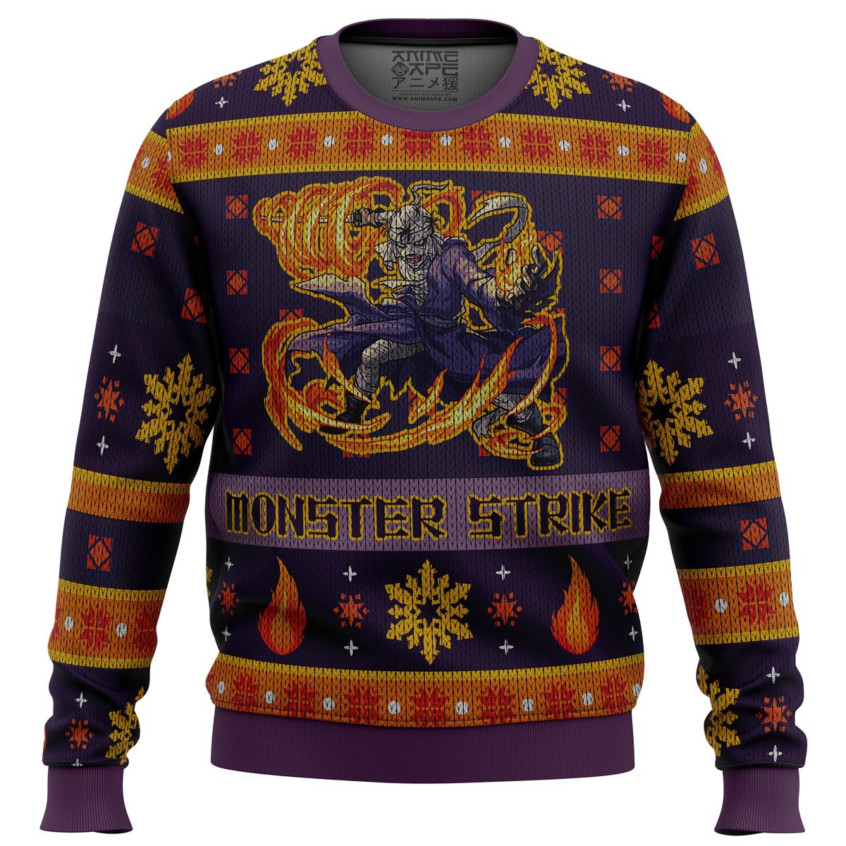 Shishio Makoto Monster Strike Rurouni Kenshin Samurai X Ugly Christmas Sweater- Best Christmas Gifts 2023