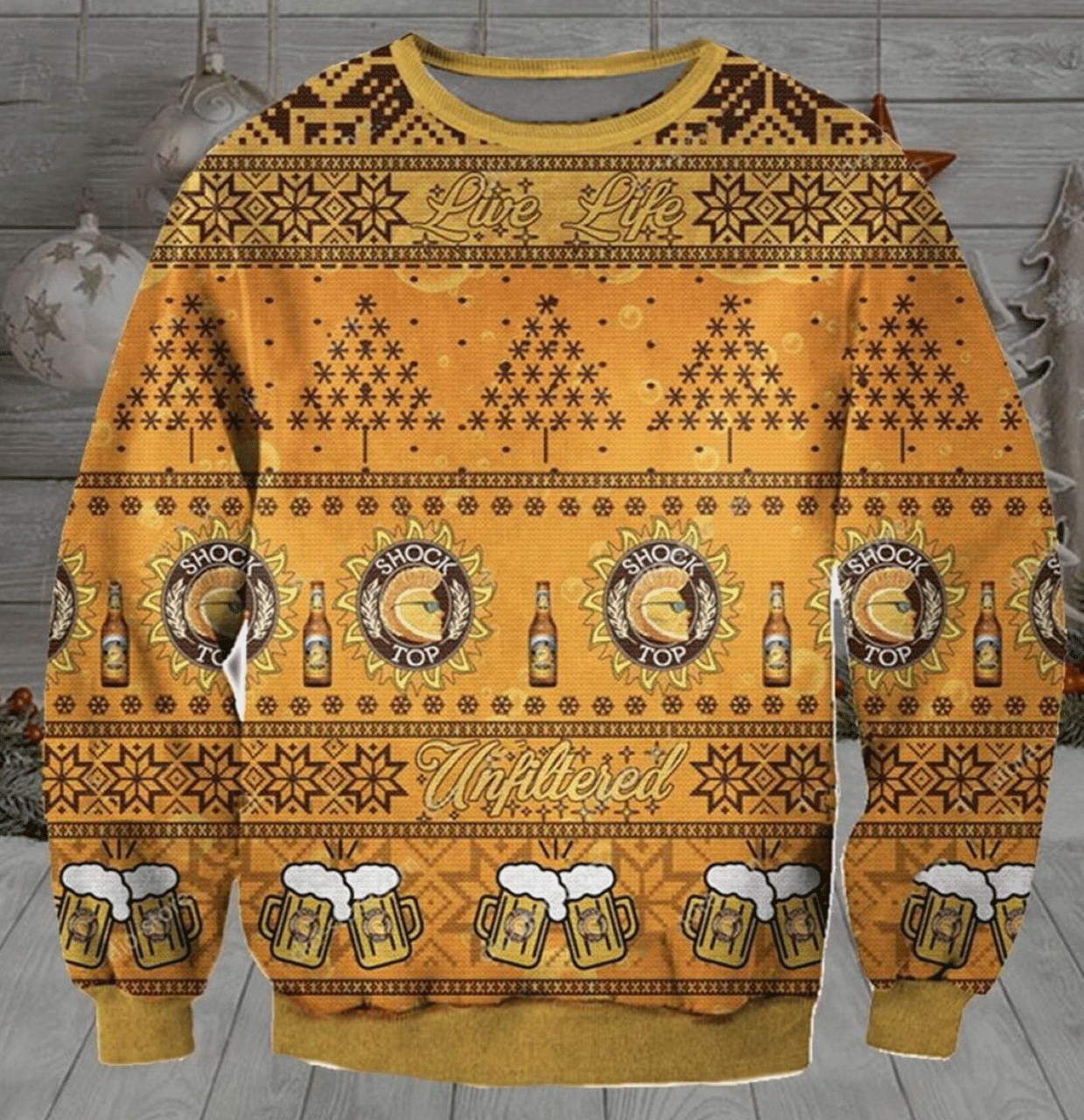 Shock Top Beer Ugly Sweater Gifts, Shock Top Beer Gift Fan Ugly Sweater- Best Christmas Gifts 2023