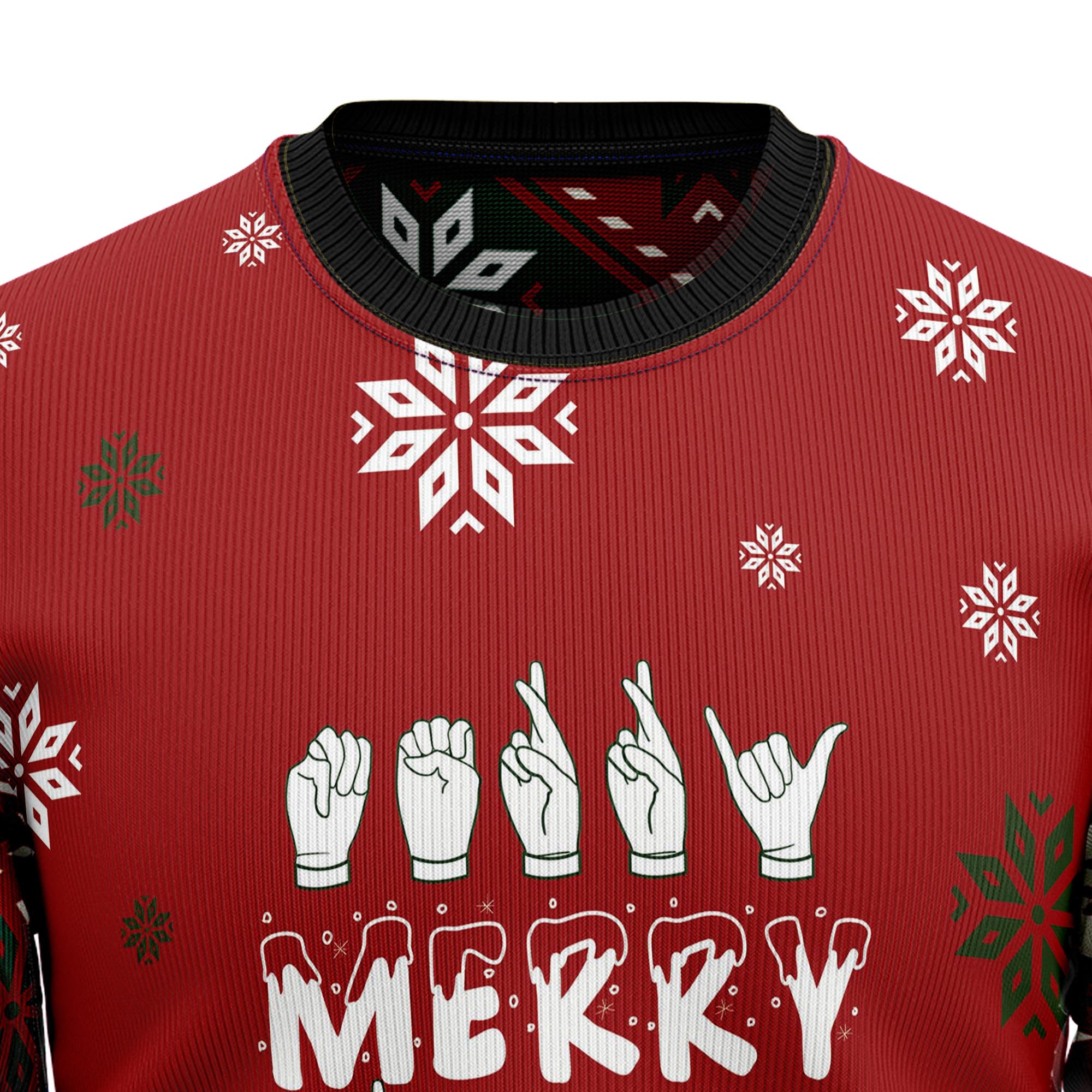 Sign Language Merry Christmas T2910 Ugly Christmas Sweater- Best Christmas Gifts 2023