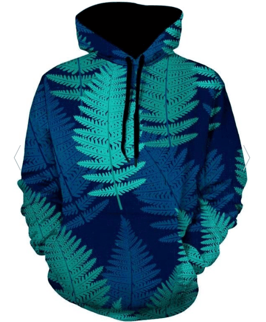 Silver Fern Pullover Unisex 3D Hoodie