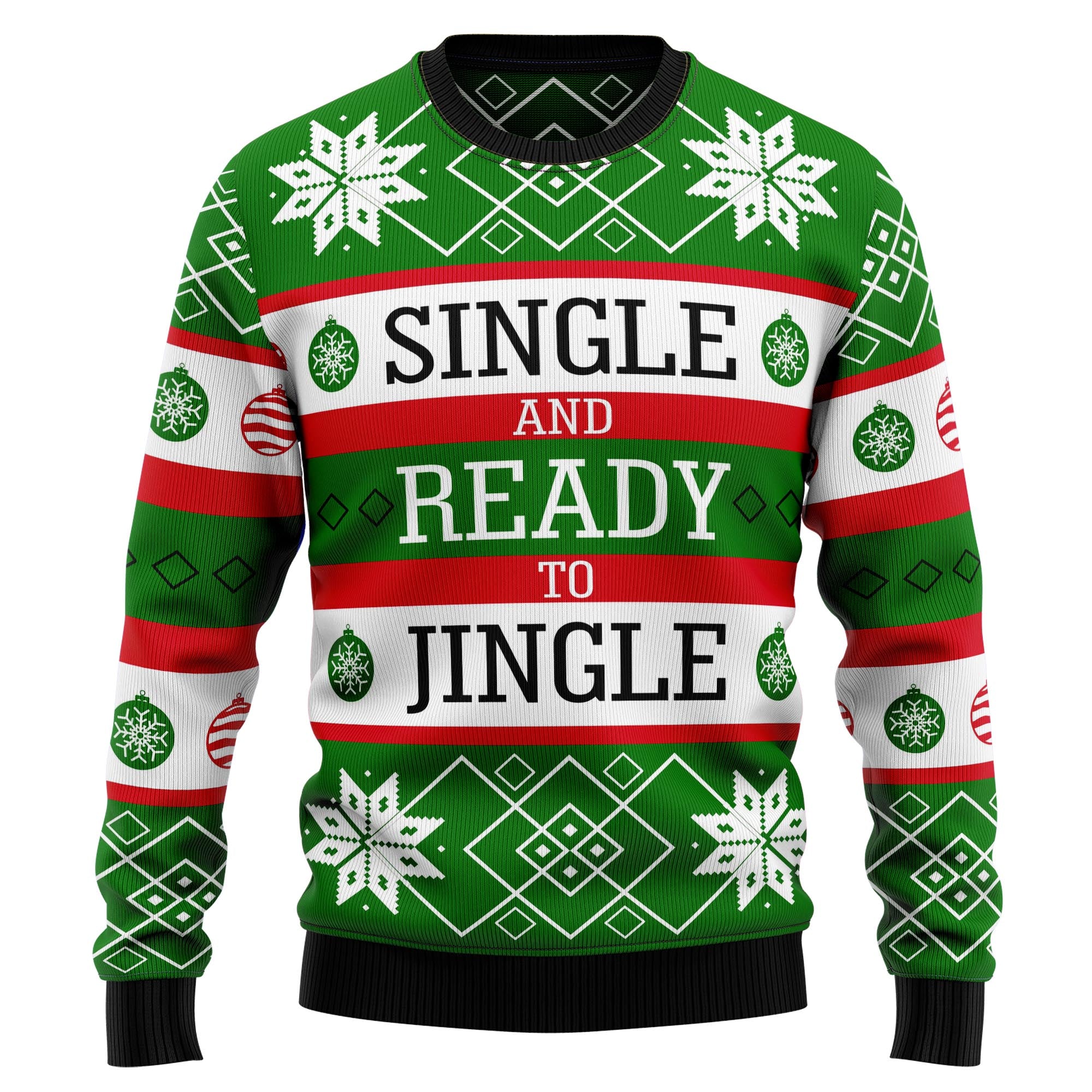 Single Ready To Jingle TY2210 Ugly Christmas Sweater- Best Christmas Gifts 2023