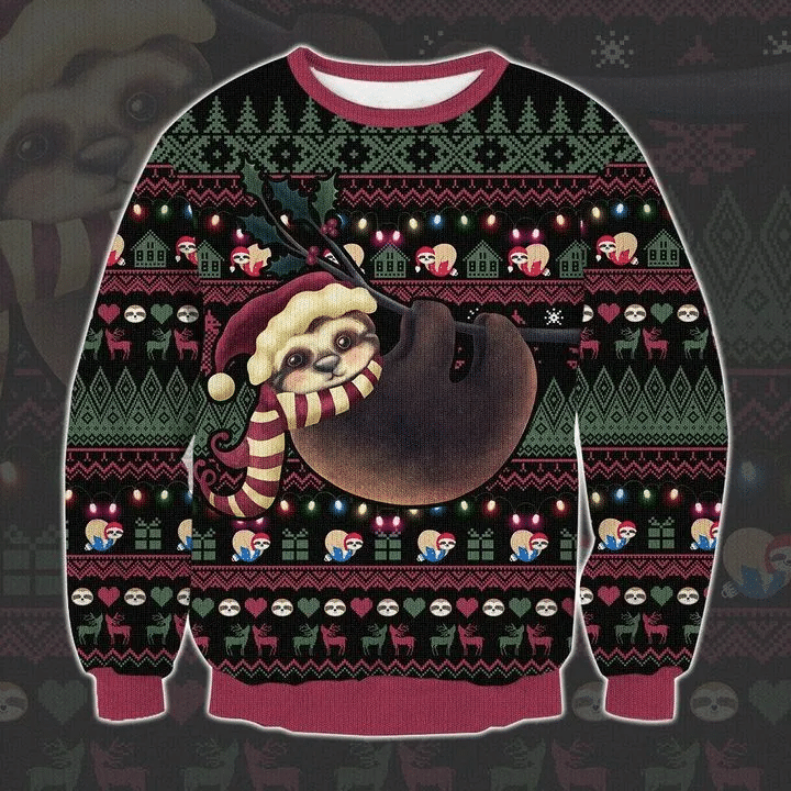 Slo Ho Ho Sloth Ugly Christmas Sweater – Best Christmas Gifts 2023